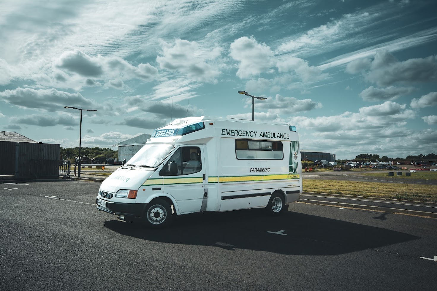 1996 Ford Transit ambulance hire for film/tv
