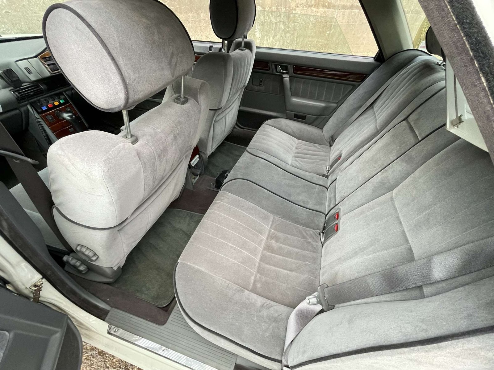 Rear passenger cabin of the classic Rover police car
