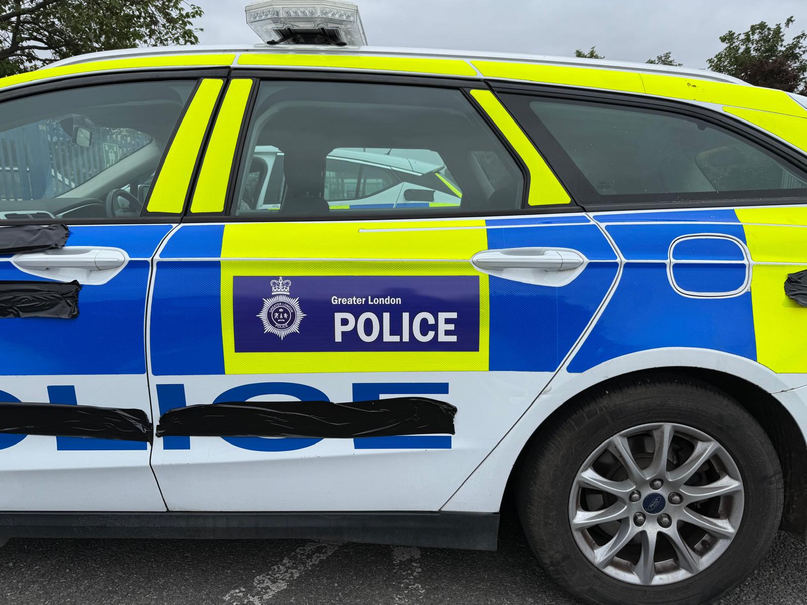 Police vehicle graphics and livery produced for a production