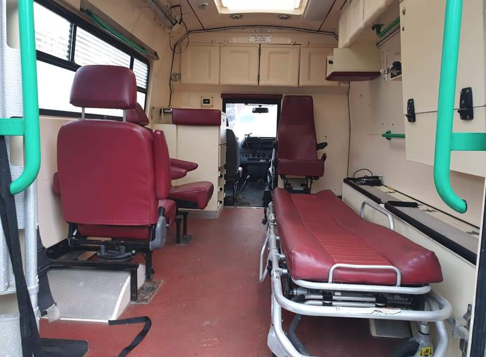 Classic Ambulance for Hire Interior london film tv